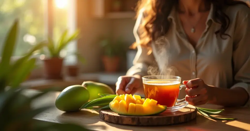 Benefícios do chá folha de manga: o aliado natural que controla açúcar no sangue