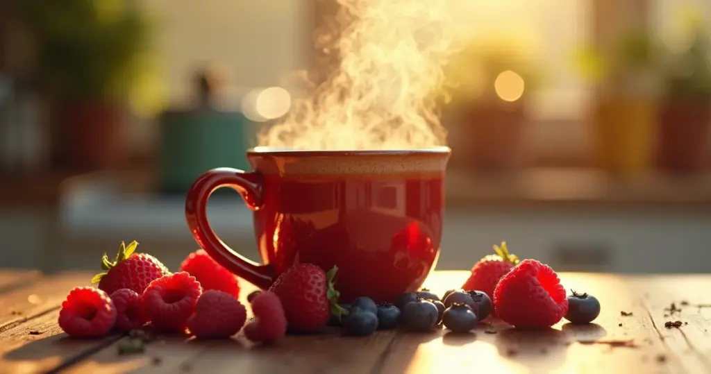 Benefícios do chá frutas vermelhas: o erro que destrói 40% dos antioxidantes