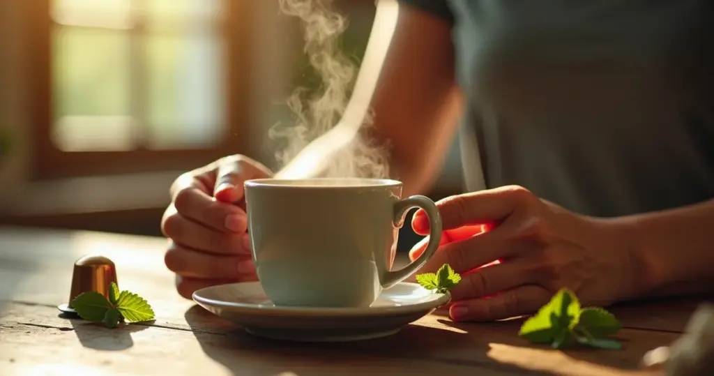 Chá de Hortelã 3 Corações: O Truque da Xícara Pré-Aquecida Que Muda Tudo