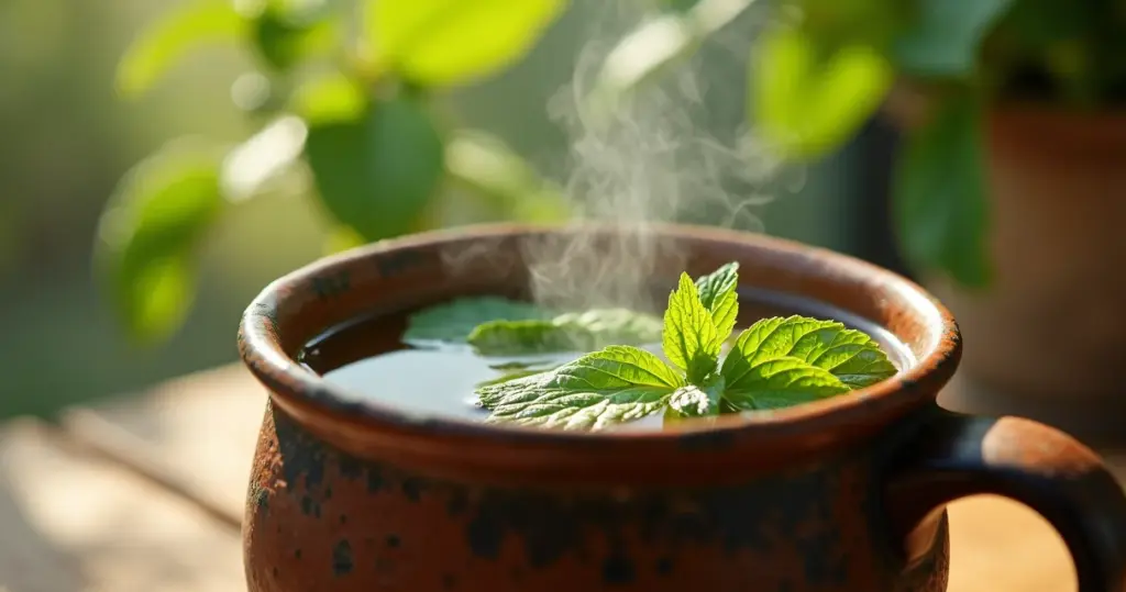 Chá de hortelã ajuda na dor de barriga: alívio em 5 minutos com folhas frescas