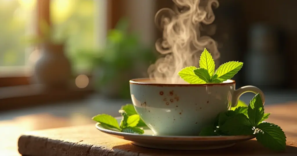 Chá de hortelã bom para garganta: alívio em 5 minutos com essa receita