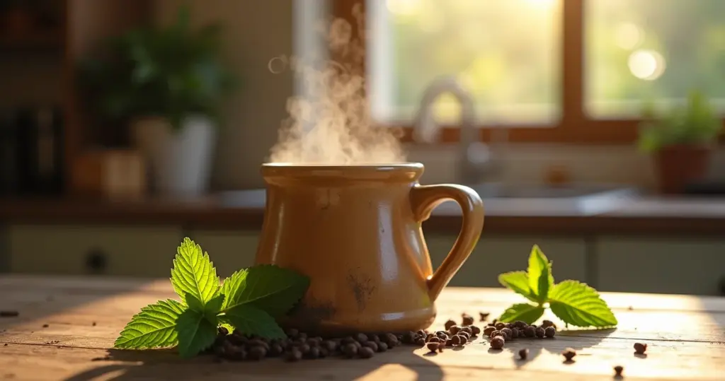 Chá de hortelã com cravo da índia para que serve além da digestão