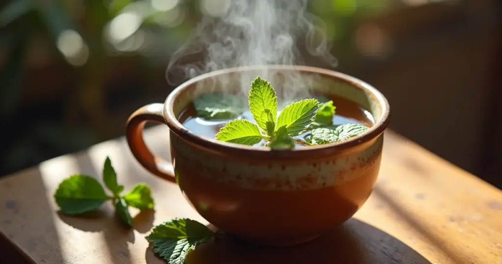 Chá de Hortelã Criança: 5 Minutos Para Noites Mais Tranquilas