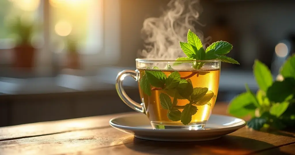 Chá de hortelã expectorante: alívio respiratório em 5 minutos
