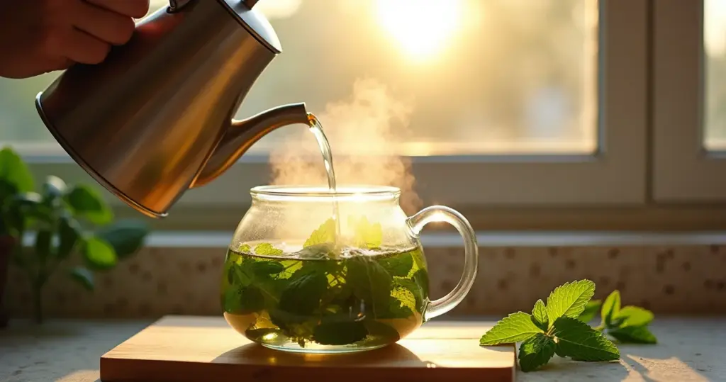 Chá de Hortelã Ferve ou Não? O Erro Que Arruína Seu Sabor em 5 Min