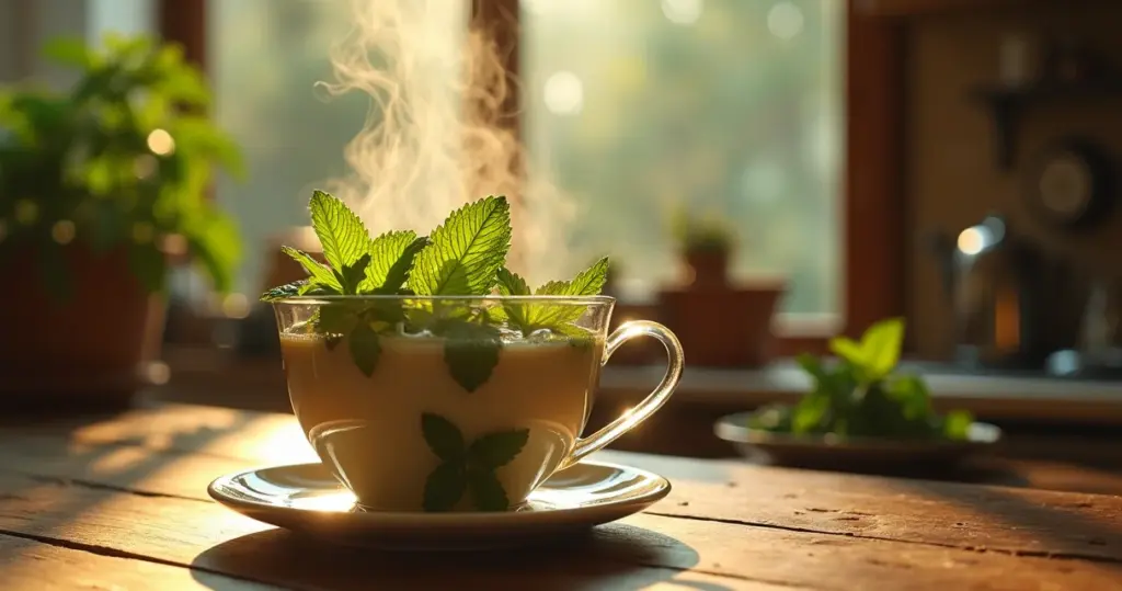 Chá de Hortelã para Bebê 10 Meses: Pronto em 5 Minutos e Acalma na Hora