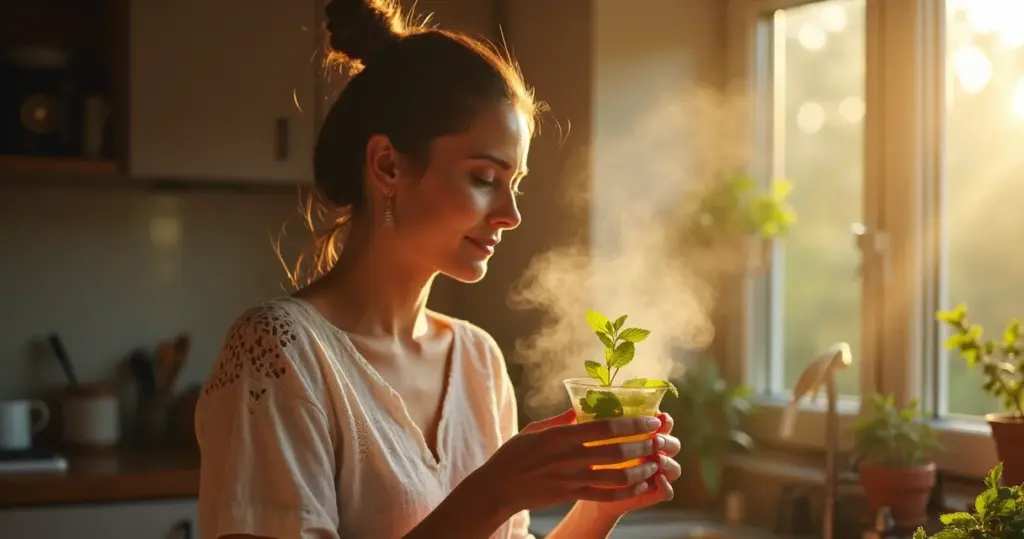 Chá de hortelã pode na gravidez: o truque das 2 xícaras que alivia enjoos