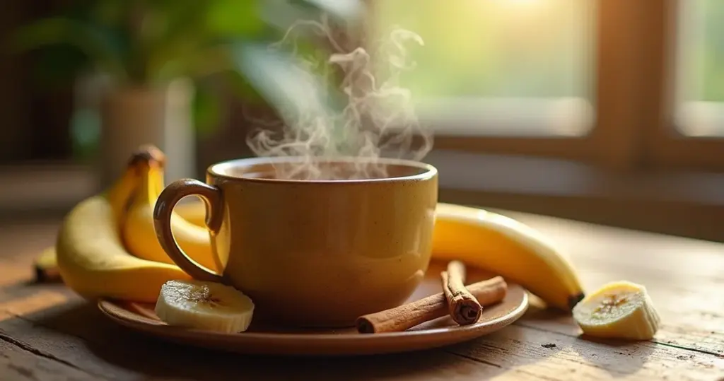 Chá para emagrecer de banana: desincha e mata a fome em 15 min Chá para emagrecer de banana: desincha e mata a fome em 15 min