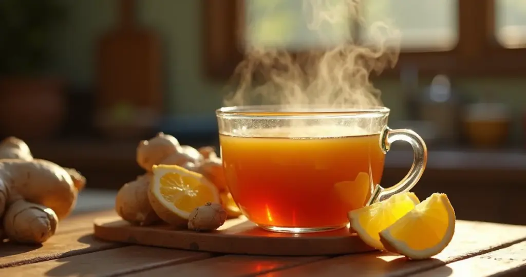 Chá para parar de vomitar: alívio em 5 minutos com gengibre