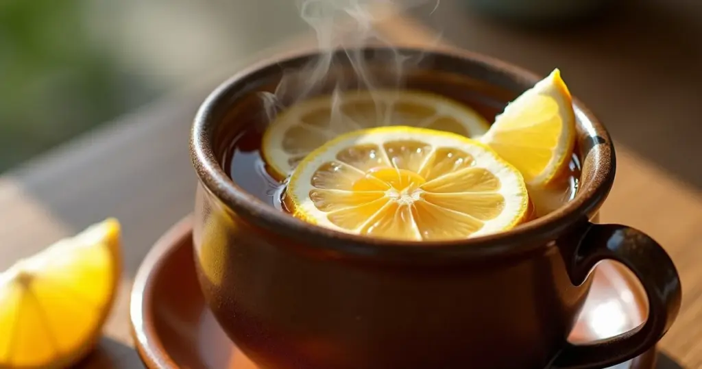 Chá para tosse e dor de garganta: alívio em 10 min com gengibre, limão e mel