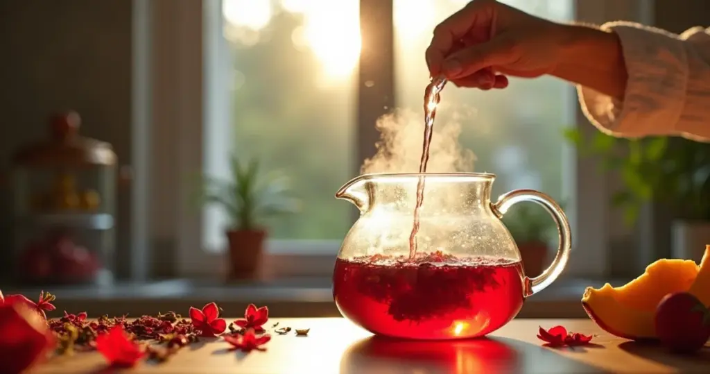 Como fazer chá de hibisco perfeito em 5 minutos: seu ritual matinal Como fazer chá de hibisco perfeito em 5 minutos: seu ritual matinal