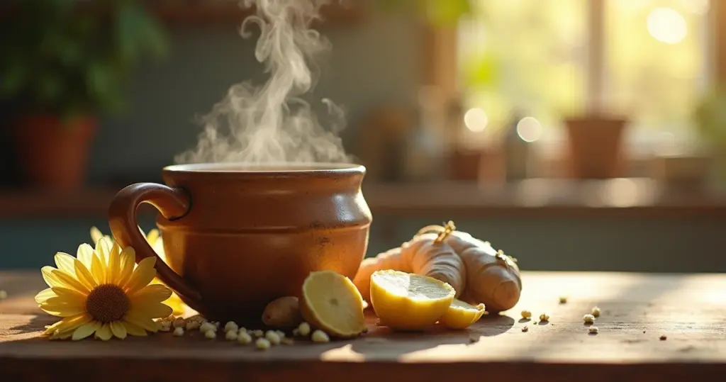 Melhor chá para refluxo: alívio em 5 min com camomila e gengibre