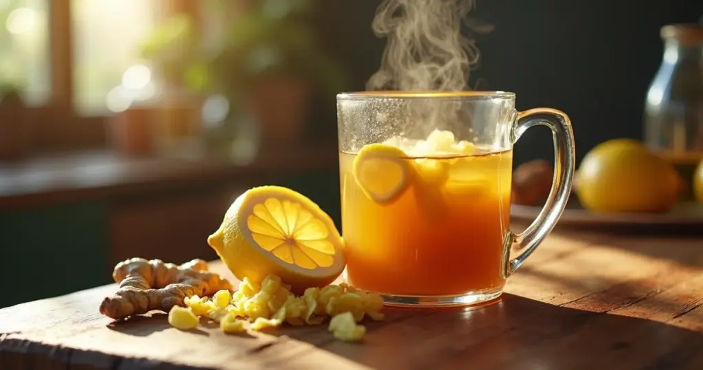 Um chá para gripe que funciona com 3 ingredientes da sua cozinha