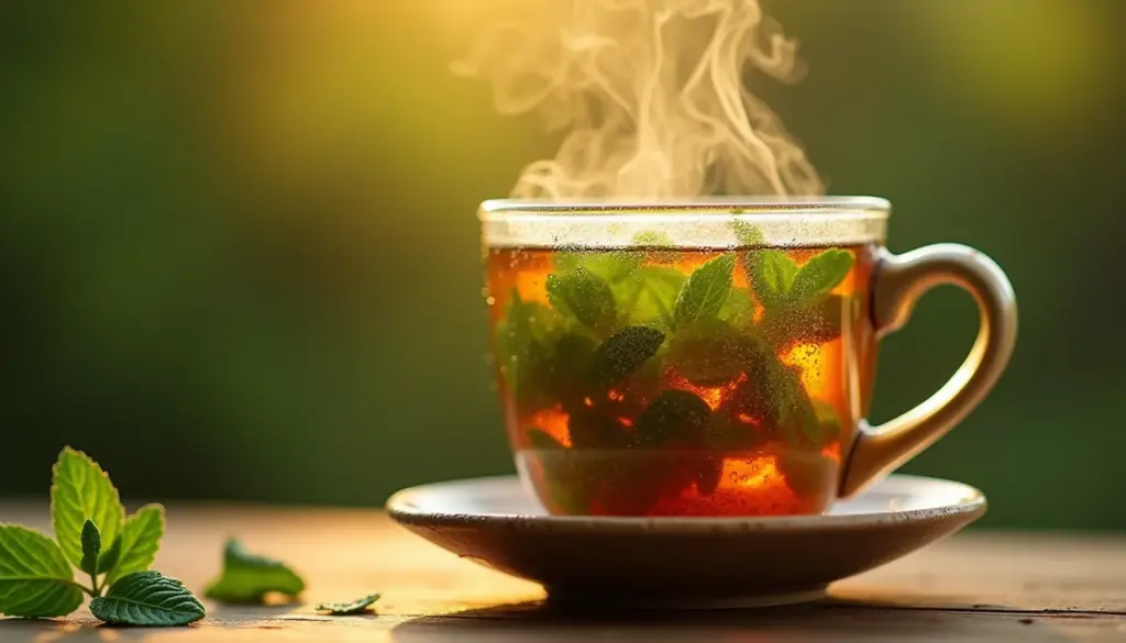 Cha de Hortela Apos Jantar: A Solucao Para Digestao e Sono Leve