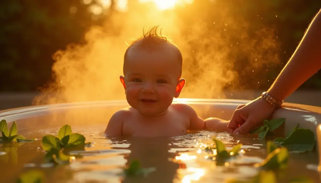Cha de Hortela no Banho do Bebe: O Alivio Que Vem do Vapor (e Nao da Agua)